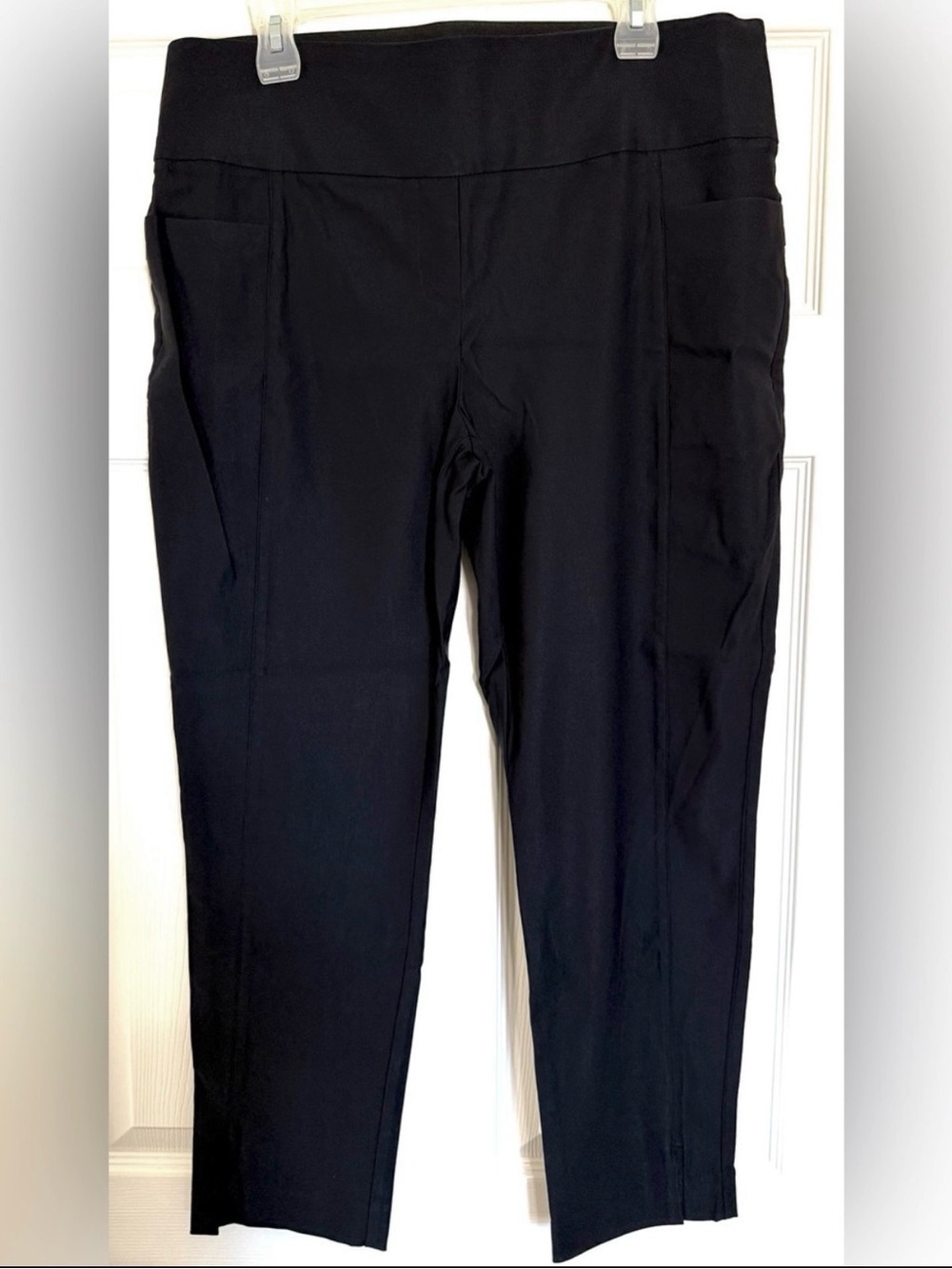 NWOT Apt. 9 Torie Black Pull On Stretch Career Pants Large